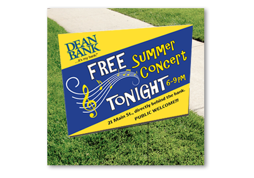 Event signs design services